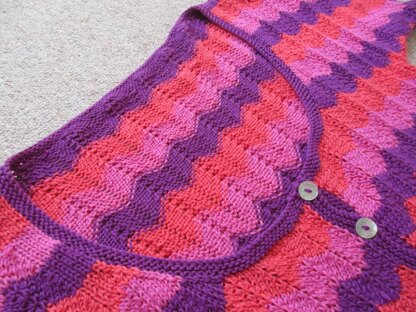 Chevron Stitch Cardigan