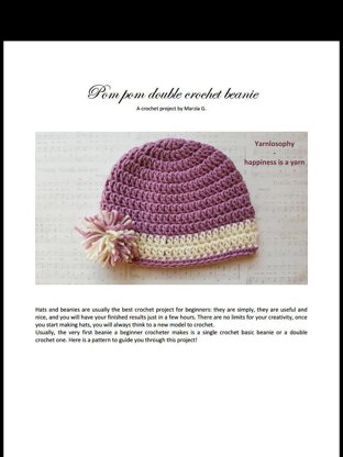 Pom pom easy beanie