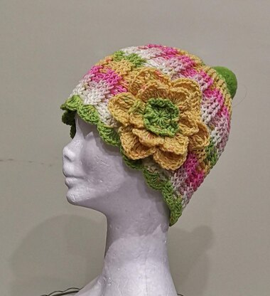 Vintage Look Flower Girl Hat