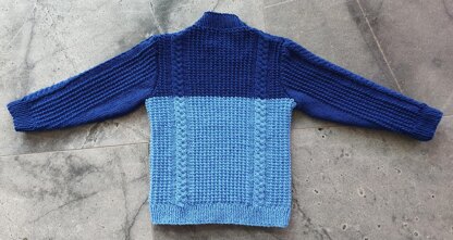 Child’s cable and rice stitch jumper - Preston
