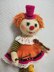 Knitting doll clown girl