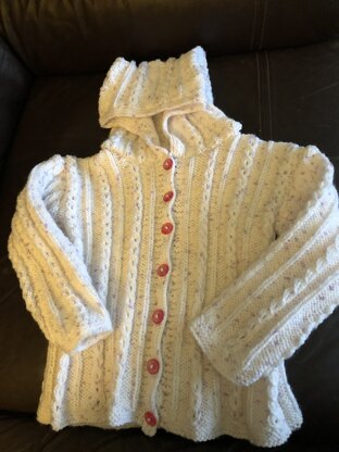 childs hooded cardigan