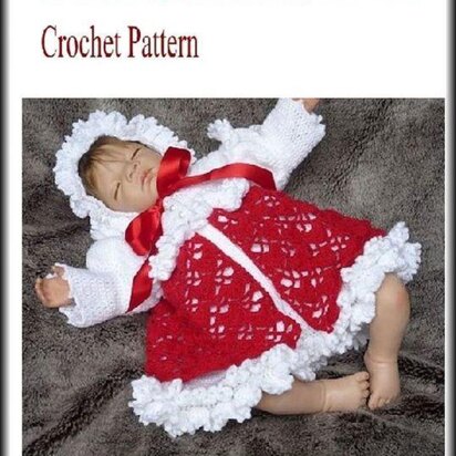 Loveknot Matinee Baby Crochet Pattern #114