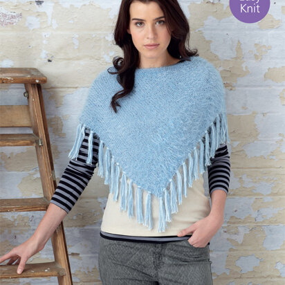 Ponchos in Sirdar Ophelia and Cotton DK - 7702 - Downloadable PDF