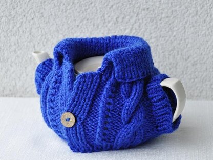 The Blue Tea Cosy knitted Pattern