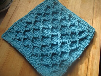 Diamond Cable Dishcloth