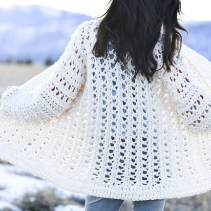 Light Snow Oversized Cardigan