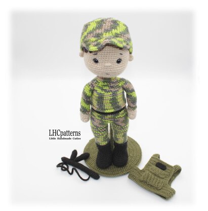 Soldier / Military Man Crochet Pattern