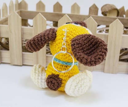 Amigurumi Puppy Dog Keychain