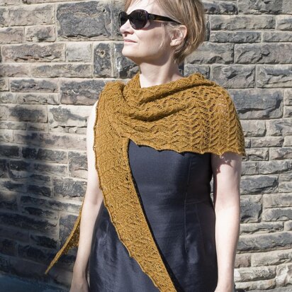 Old Gold Shawl - knitting pattern