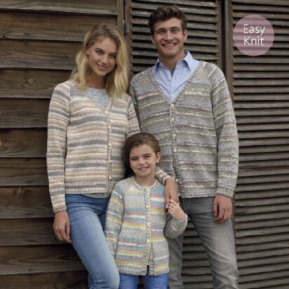 Cardigans in Sirdar Crofter DK - 7835