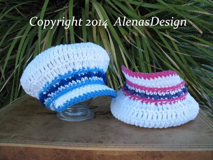 Banded Newsboy Baby Hat