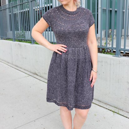 Easy Eyelet Yoke Dress