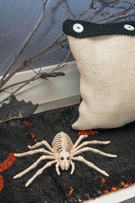 Spooky Crochet Pillow Cover