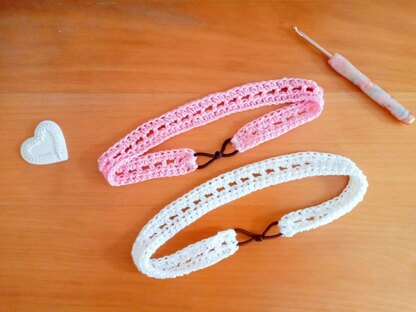 Crochet Pink Headband/Hairband Pattern