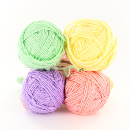 Plymouth Yarn Cuddle Buddies Dog Pastel Crochet Kit - 20in x 16in