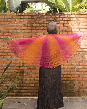 Firebird shawl