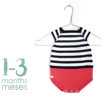 Size 1-3 months - Sailor Baby Romper