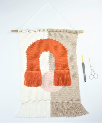 The Moon Gate Crochet Wall Hanging