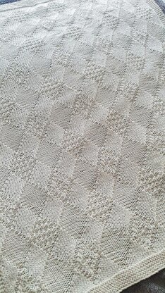 Textured Diamond Baby Blanket