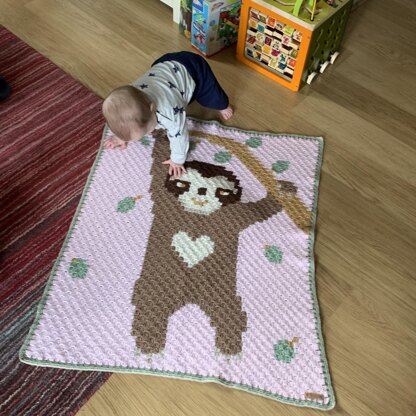 No Sew Blanket Kit - Sloth - Personalization Available