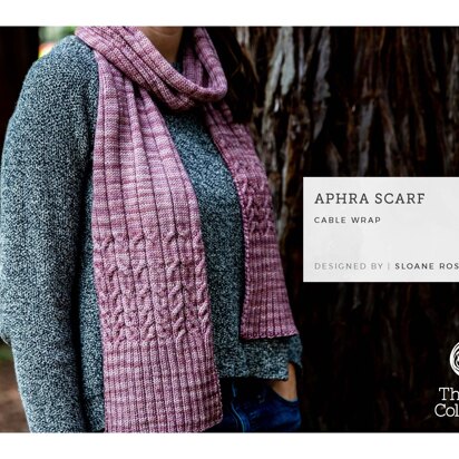 "Aphra Scarf by Sloane Rosenthal" - Scarf Knitting Pattern For Women in The Yarn Collective