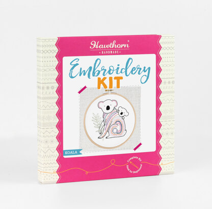 Hawthorn Handmade Koala Printed Embroidery Kit