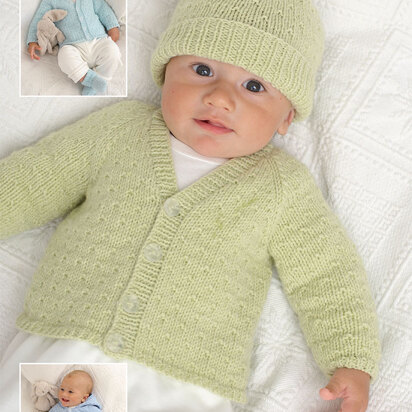 Cardigans, Hats, Mittens and Bootees in Sirdar Snuggly DK - 1815 - Downloadable PDF - knitting pattern