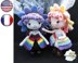 Doll crochet pattern tutorial "Mini rainbow fairy"