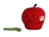Mac and Tosh Apple with Removable Worm Friend