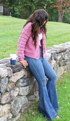 Pink Wine Cardigan