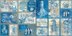 Graphic 45 Ocean Blue Ephemera Cards - (16) 4"X6" & (16) 3"X4"