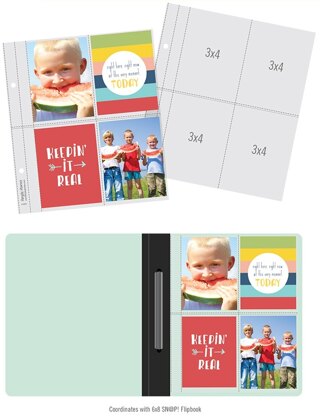 Simple Stories Sn@p! Pocket Pages For 6"X8" Flipbooks 10/Pkg - (4) 3"X4" Pockets