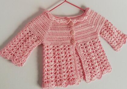 Jane Crochet Baby Cardigan Crochet pattern by Designed by Sonya ...