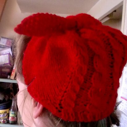 Ivy vintage-style faux-headwrap - knitting pattern