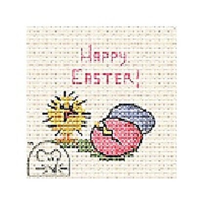Mouseloft Easter Chick & Eggs Stitchlet Card Cross Stitch Kit