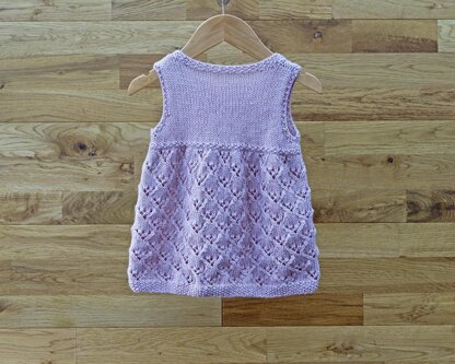 P141 Lacy Triangles Pinafore Dress