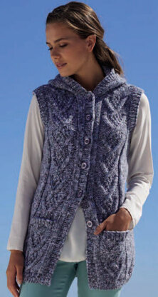 V Neck and Hooded Waistcoats in Sirdar Imagination Chunky - 8061 - Downloadable PDF