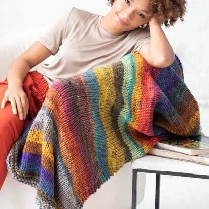 Egg Harbour Afghan in Lion Brand Mandala Thick & Quick - L80198 - Downloadable PDF