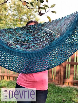 Peacock Feather Shawl
