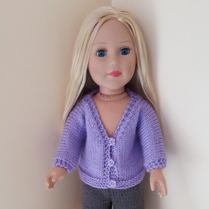 Wisteria Cardigan for Doll