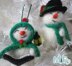 Christmas Caroler Snowmen Ornament