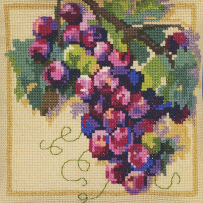 Grapes On The Vine Big Stitch - PDF
