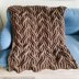 Ribbed Cable Throw Blanket