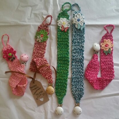 Crochet Pacifier Clips