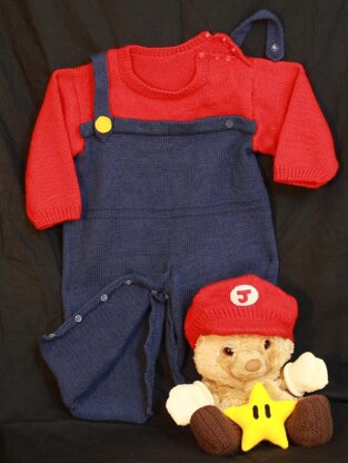 Super Mario onesie and cap