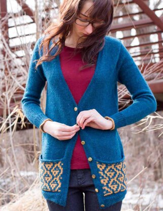 Thirlby Cardigan in Juniper Moon Farm Herriot - Downloadable PDF