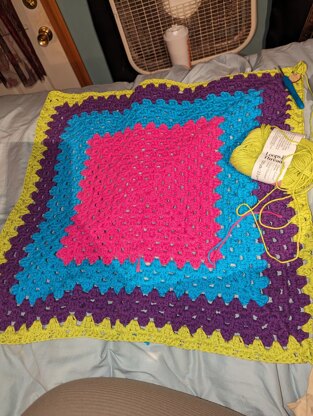 Granny Square afghan