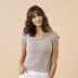 Salvo Tee - Top Knitting Pattern for Women in Tahki Yarns Newport