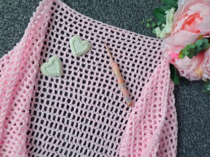 Crochet The Rose Whisper Shawl/Wrap Pattern